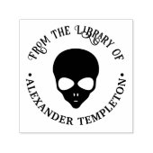 Ruimte Alien #2 Bibliotheek Boek Naam Zelfinktende Stempel (Design)