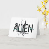 Ruimte Alien Blanco Kaart (Gele Bloem)