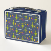 Ruimte-Alien met persoonlijke vingerafdruk (Achterkant)