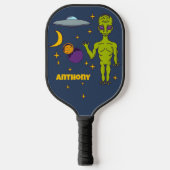 Ruimte-Alien met persoonlijke vingerafdruk Pickleball Paddle (Voorkant)