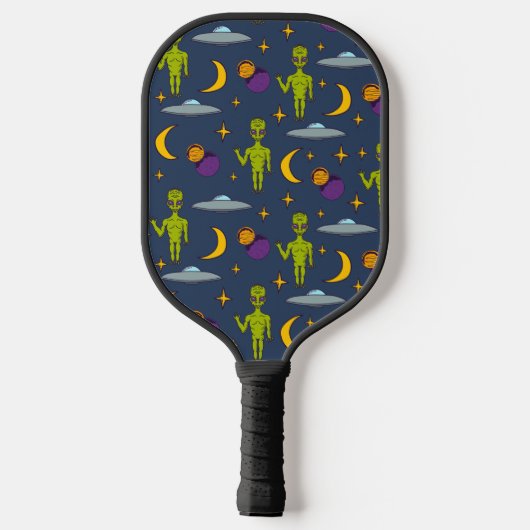 Ruimte-Alien met persoonlijke vingerafdruk Pickleball Paddle (Achterkant)