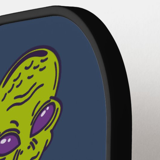 Ruimte-Alien met persoonlijke vingerafdruk Pickleball Paddle (Links Detail)