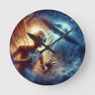 Ruimte Alien Ronde Klok
