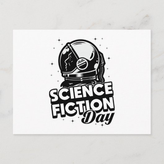Ruimte Alien Science Fiction Dag Science Sterren C Briefkaart (Voorkant)