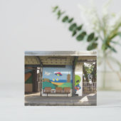 Ruimte-alien van Hakui-station: Ishikawa, Japan Briefkaart (Staand voorkant)