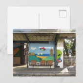 Ruimte-alien van Hakui-station: Ishikawa, Japan Briefkaart (Voorkant / Achterkant)