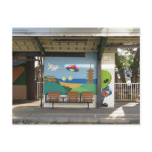 Ruimte-alien van Hakui-station: Ishikawa, Japan