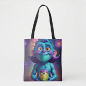 Ruimte Alien & Vriend Tote Bag (Voorkant)