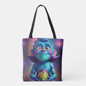 Ruimte Alien & Vriend Tote Bag (Achterkant)