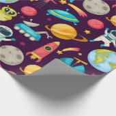 Ruimte/Aliens Cadeaupapier (Hoek)