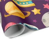 Ruimte/Aliens Cadeaupapier (Rol Hoek)