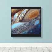 RUIMTE ART #37 Jupiter Sluiten Canvas Afdruk (Insitu (Houten vloer))