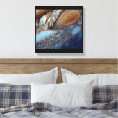 RUIMTE ART #37 Jupiter Sluiten Canvas Afdruk (Insitu (Slaapkamer))