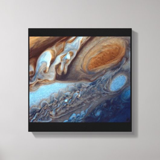 RUIMTE ART #37 Jupiter Sluiten Canvas Afdruk (Voorkant)