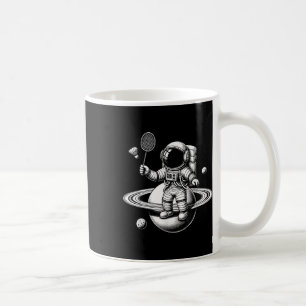 Ruimte Astronaut Badminton Speler Shuttle Sport Koffiemok