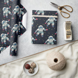 Ruimte Astronaut Cadeaupapier