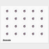 Ruimte Astronaut Eenhoorn (1) Ronde Sticker (Vel)