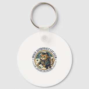 Ruimte Astronaut Kat Kat Vader Cadeau Idee - Ruimt Sleutelhanger