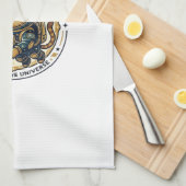 Ruimte Astronaut Kat Kat Vader Cadeau Idee - Ruimt Theedoek (Quarter Fold)