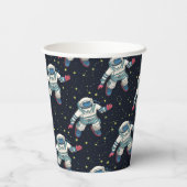 Ruimte Astronaut Papieren Bekers (Achterkant)