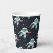 Ruimte Astronaut Papieren Bekers (Voorkant)