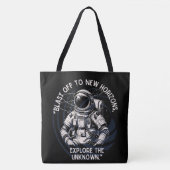 RUIMTE, ASTRONAUT, UFO, RAKETSCHEPEN, UNIVERSUM TOTE BAG (Voorkant)