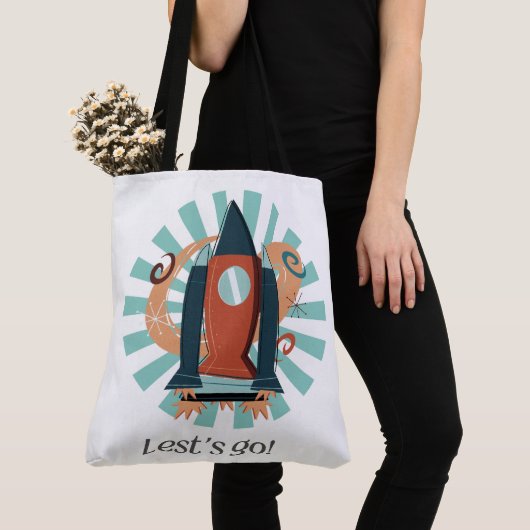 RUIMTE, ASTRONAUT, UFO, RAKETSCHEPEN, UNIVERSUM TOTE BAG (Dichtbij)