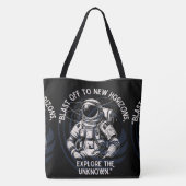 RUIMTE, ASTRONAUT, UFO, RAKETSCHEPEN, UNIVERSUM TOTE BAG (Achterkant)