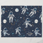 Ruimte Astronauten Sterren & Planeten Kinderen die (Achterkant)