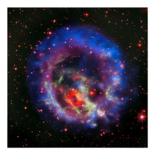 Ruimte, astronomie, supernova, sterrenstelsel, NAS Perfect Poster