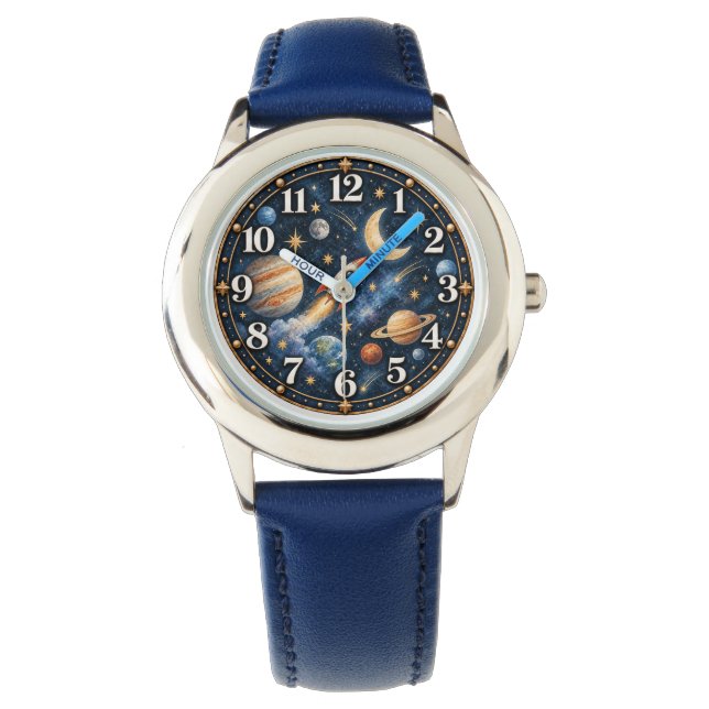 Ruimte Avontuur Hemelse Klok Horloge (Voorkant)