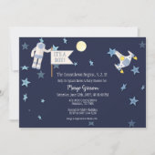 Ruimte-Baby aftelbaar Baby shower Kaart (Voorkant)