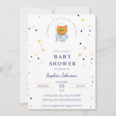 Ruimte Baby shower, Leuke Kat, Kosmische Cutie Kaart (Voorkant)