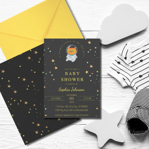 Ruimte Baby shower, Leuke Kat, Kosmische Cutie Kaart