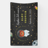 Ruimte Baby shower, Teddybeer, Kosmische Cutie Spandoek (Verticaal)