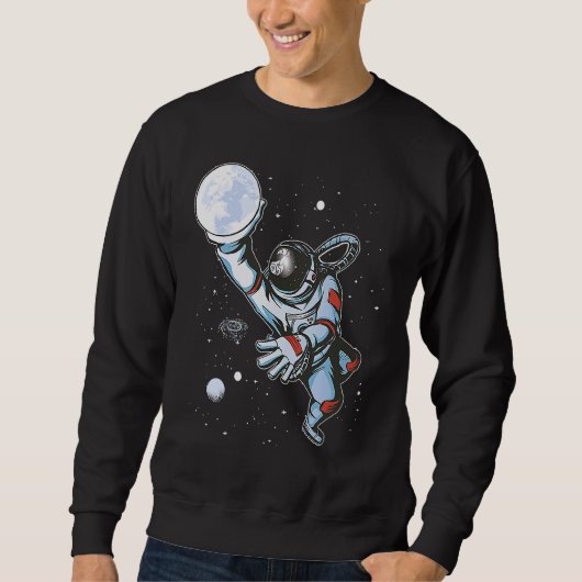 Ruimte Basketbal Astronaut Trui (Voorkant)