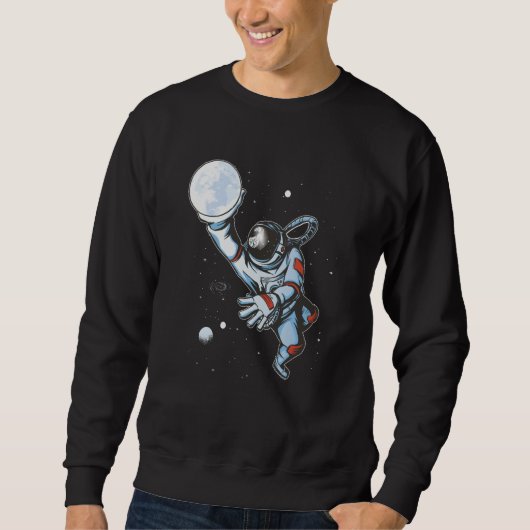 Ruimte Basketbal Astronaut Trui (Voorkant)
