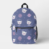 Ruimte Beren gepersonaliseerd Bedrukte Rugzak (Voorkant)