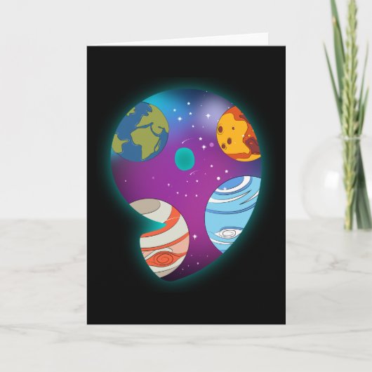 RUIMTE BIRTHDAY 9 9th Birthday Boy 9 Year Old Kaart (Voorkant)