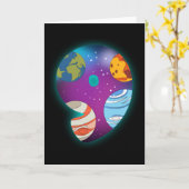 RUIMTE BIRTHDAY 9 9th Birthday Boy 9 Year Old Kaart (Gele Bloem)