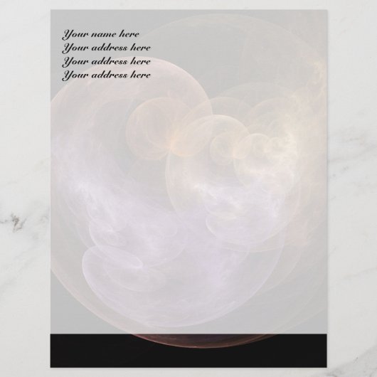 Ruimte Bloemen Briefhoofd Ontwerp (Voorkant)