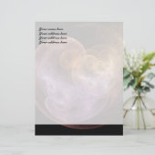 Ruimte Bloemen Briefhoofd Ontwerp (Staand voorkant)