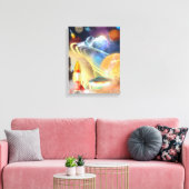 Ruimte boven en buiten (versie 3) canvas afdruk (Insitu (Woonkamer))