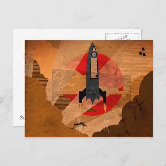  ruimte briefkaart (Voorkant / Achterkant)