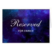 Ruimte bruiloft. Nachtsterren. gereserveerd marine (Voorkant Horizontaal)