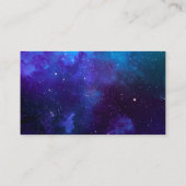 Ruimte bruiloft. Nachtsterren. Moderne marine deta Informatiekaartje (Achterkant)