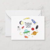 Ruimte Buiten Dank Je Notitiekaartje (Voorkant)