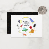 Ruimte buiten Dank u Notitiekaartje (Voorkant / Achterkant in situ)