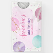 Ruimte Buiten ruimte Planten Roze banner Birthday (Verticaal)