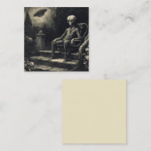 ruimte buitenaards en ufo Antiek gravure Notitiekaartje (Voorkant / Achterkant)